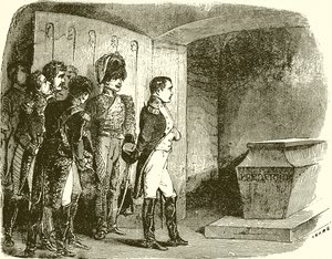 Napoleon bij het graf van Frederik de Grote