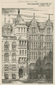 Nieuwe Curriers Hall, London Wall door English School