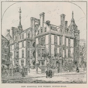 Nieuw Ziekenhuis voor Vrouwen, Euston Road, Londen door English School