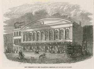 Nieuw eindpunt van de Blackwall Railway bij Fenchurch Street, Londen door English School
