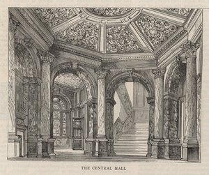 Nieuw gebouw van de Constitutional Club in Northumberland Avenue: De Centrale Hal door English School