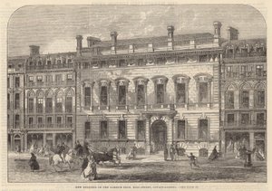 Nieuw gebouw van de Garrick Club, King Street, Covent Garden door English School
