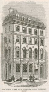Nieuwe kantoren van de Royal Insurance Company, Lombard Street, Londen door English School