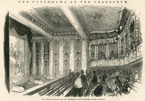Nieuw theater, opgericht voor de tentoonstelling van de Cyclorama in het Colosseum, Londen