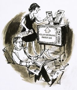 Kranten via televisie