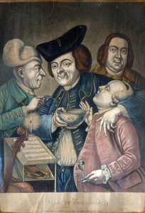 Nachtvermaak, c.1770 door English School