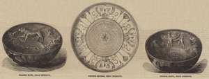 Nimroud Antiquiteiten in het British Museum (gravure) door English School