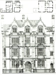 No.70 Ennismore Gardens, South Kensington, uit The Building News, 23 juli 1886