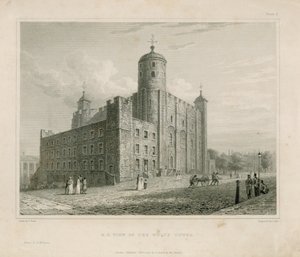 Noordoostaanzicht van de Witte Toren door English School