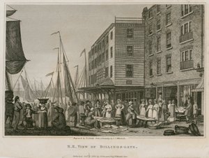 Noordoostelijk uitzicht op Billingsgate door English School