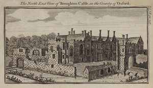 Noordoostelijk uitzicht op Broughton Kasteel, Oxfordshire door English School