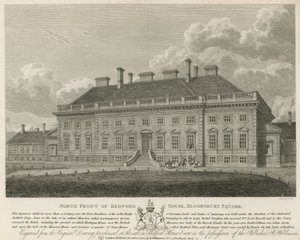 Noordkant van Bedford House, Bloomsbury Square, Londen