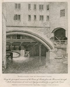Noord- of binnenaanzicht van Traitors Gate