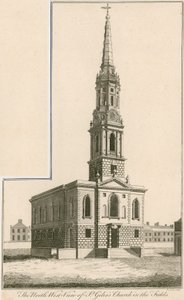 Noordwest uitzicht op St Giles