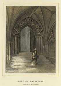 Norwich Kathedraal, ingang naar de kloosters