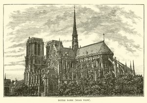 Notre Dame, achteraanzicht door English School