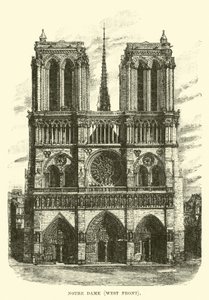 Notre Dame, westelijke gevel door English School
