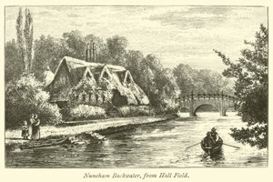 Nuneham zijwater, vanuit Hall Field door English School
