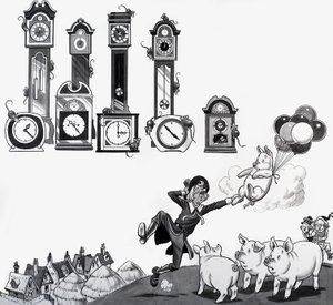 Illustratie van een kinderliedje door English School