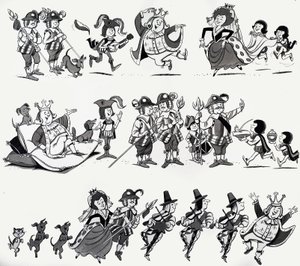 Illustraties van kinderrijmpjes door English School