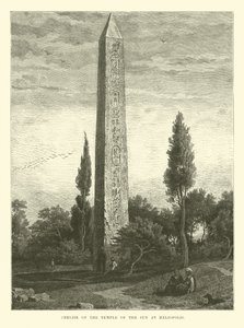 Obelisk van de Tempel van de Zon in Heliopolis door English School