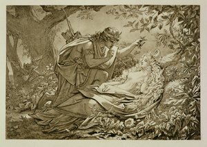 Oberon en Titania door English School
