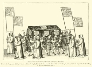 Uitvaart van Sir Philip Sidney, de Draagkoetsiers door English School