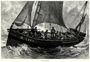 Voor Boulogne (gravure) door English School