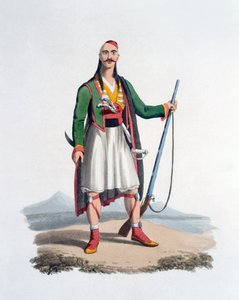 Officier van de Spahis, 1818 door English School
