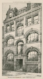 Kantoren, Austin Friars, Londen EC, Aston Webb, architect