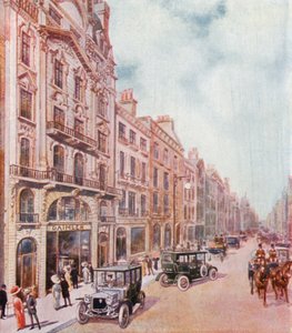Kantoren en showrooms van de Daimler Company in Pall Mall door English School