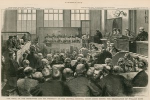 Old Bailey. Het proces van de detectives en Mr Froggatt. Het verhoor van William Kerr door English School