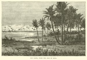 Oud-Caïro, vanaf het Eiland Roda