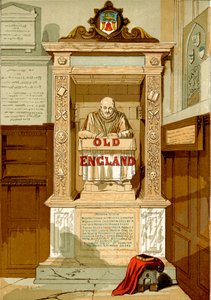 Oud Engeland (ingekleurde gravure)
