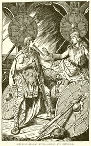 Oude Hoogduitse types--Sigurd en Brunhild door English School