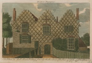 Oud huis in Well Street, Hackney, voorheen de residentie van de Prior van St. John van Jeruzalem door English School