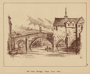 Oude Ouse Brug, afgebroken in 1809