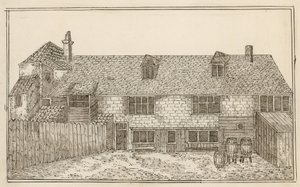Old Pied Bull, Islington (achterkant) door English School