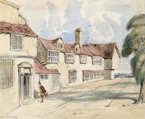 Old Pied Bull, Islington (achterkant) door English School