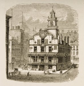 Old State House, Boston, c.1870, uit 