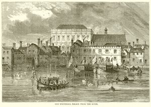 Oude Whitehall Palace vanaf de Rivier door English School