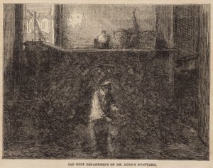 Oude laarzenafdeling van meneer Dodds vuilnisbelt door English School