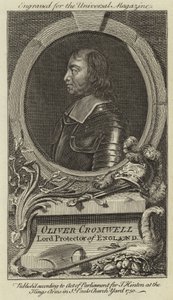 Oliver Cromwell, Lord Protector van Engeland door English School