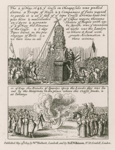 Op 2 mei 1643 werd het kruis in Cheapside, Londen, neergehaald