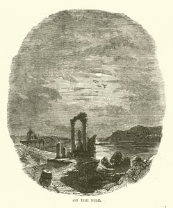 Aan de Nijl (gravure) door English School