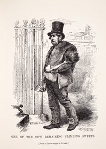 Een van de weinige overgebleven schoorsteenvegers, naar de daguerreotype door Richard Beard, illustratie uit London Labour and London Poor door Henry Mayhew, pub. 1862