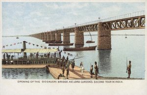 Opening van de Godaveri-brug, H. E. Lord Curzon