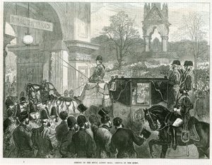Opening van de Royal Albert Hall door koningin Victoria door English School