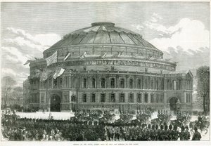 Opening van de Royal Albert Hall door koningin Victoria door English School