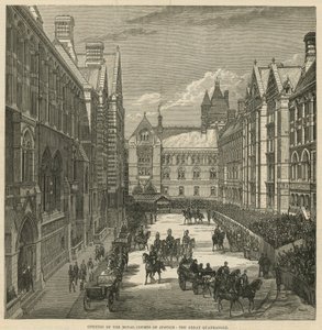 Opening van de Koninklijke Hoven van Justitie: De grote binnenplaats door English School